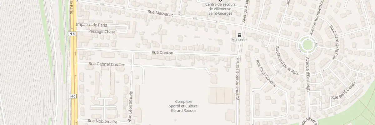 Plan du 44 Rue Danton à Villeneuve-Saint-Georges