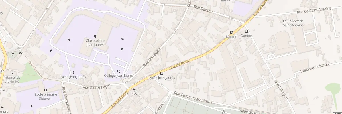 Plan du 99 Rue de Rosny à Montreuil