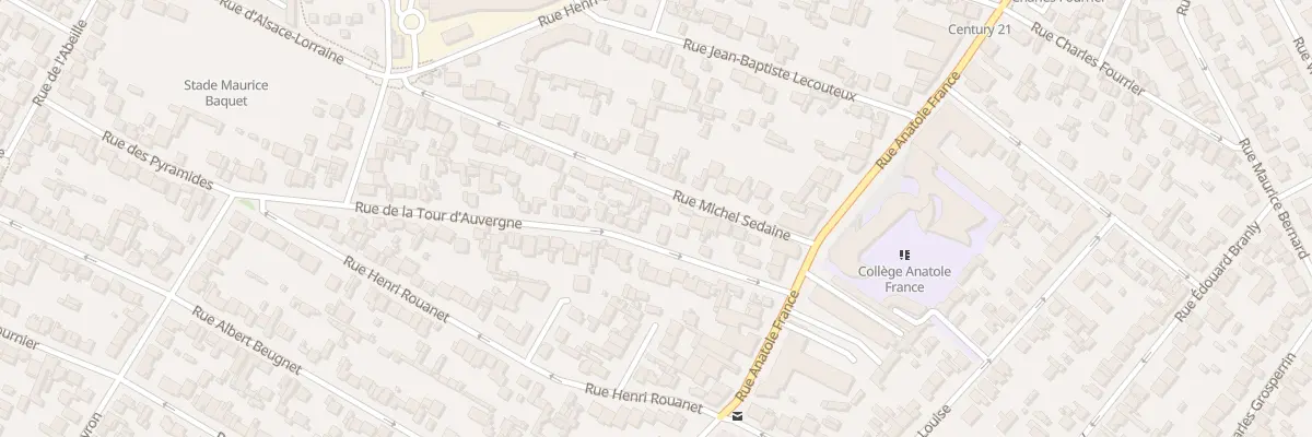 Plan du 21 Rue Sedaine à Drancy