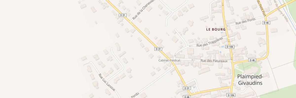 Plan du 3 Rue du Bois au Moine à Plaimpied-Givaudins