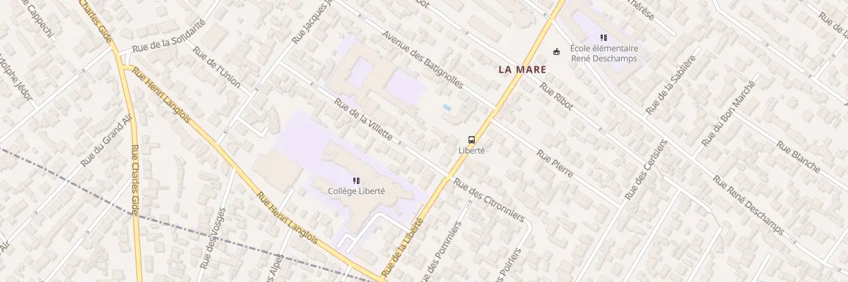 Plan du 35 Rue De La Villette à Drancy