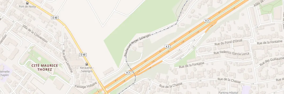 Plan du 177 Bd Roger Salengro à Noisy-le-Sec