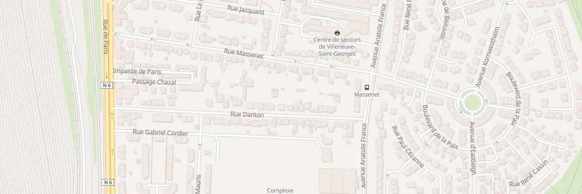 Plan du 39 Rue Danton à Villeneuve-Saint-Georges