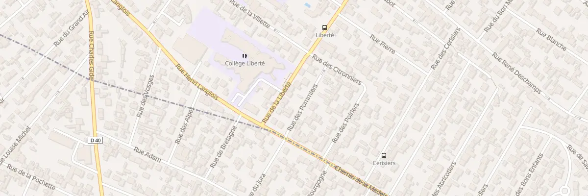 Plan du 91 Rue De La Liberte à Drancy