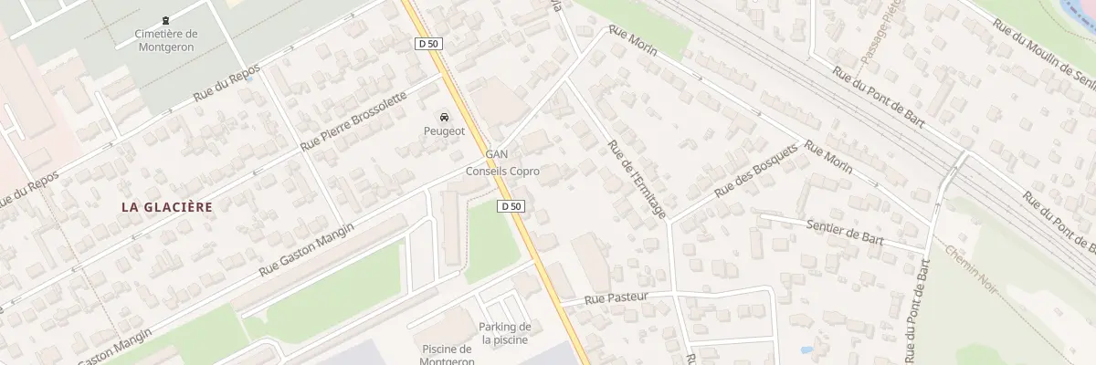 Plan du 1 Av de la République à Montgeron