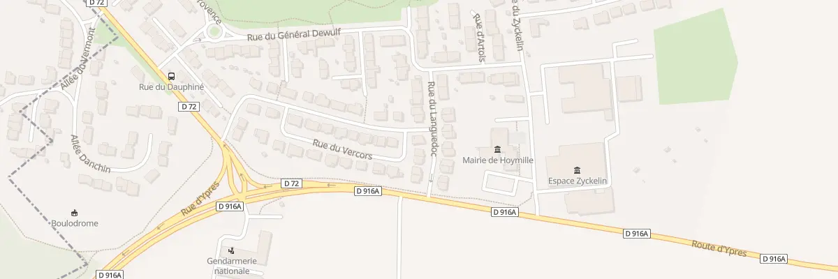 Plan du 10 Rue du Languedoc à Hoymille