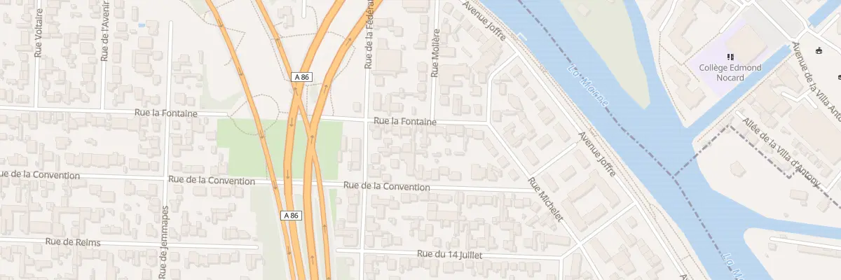 Plan du 68B Rue la Fontaine à Maisons-Alfort