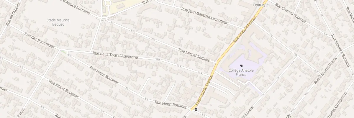 Plan du 20 Rue De La Tour D’Auvergne à Drancy