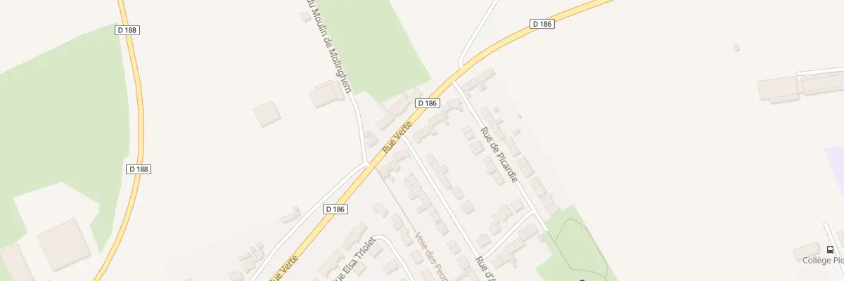 Plan du 571 Rue Verte à Isbergues