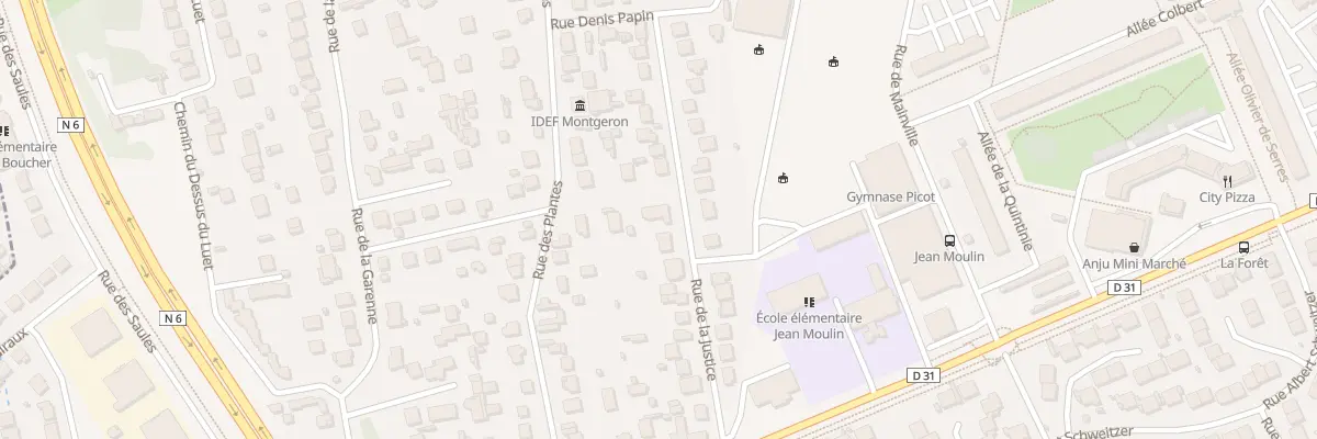 Plan du 80B Rue de la Justice à Montgeron