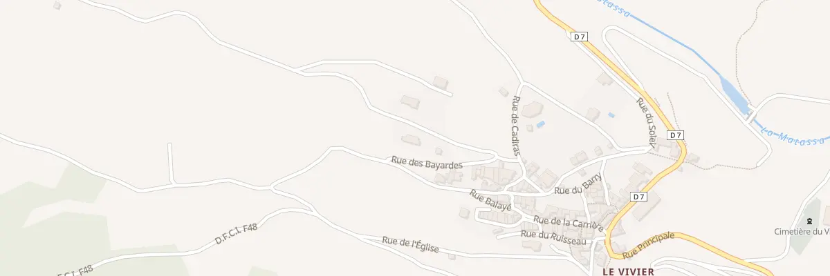 Plan du 82 Las Bayardes au Vivier