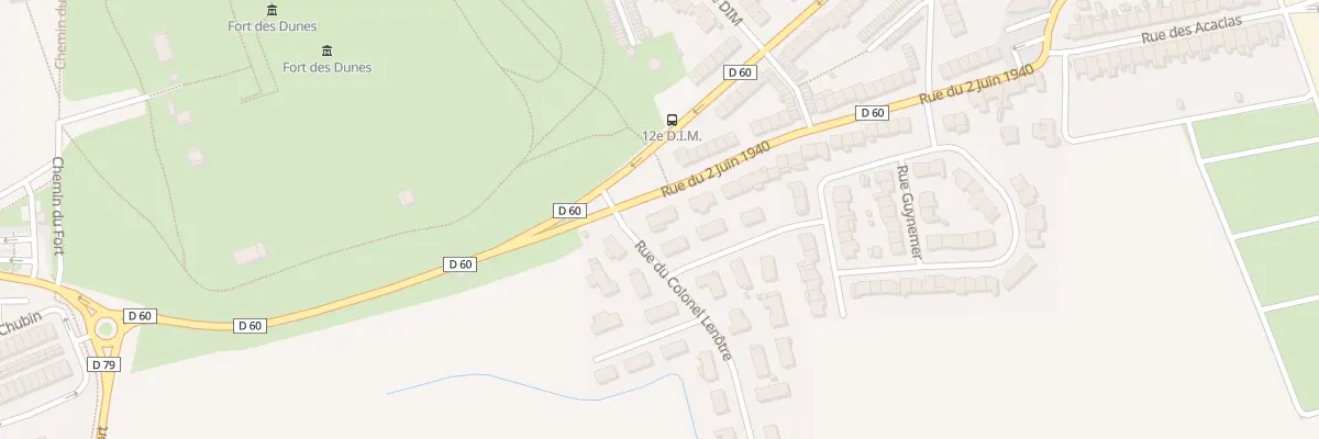 Plan du 880 Rue du 2 Juin 1940 à Leffrinckoucke