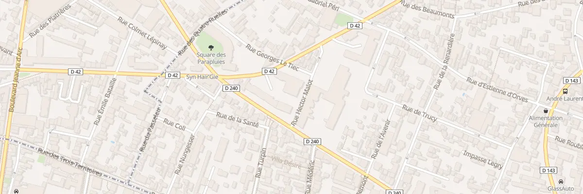 Plan du 5 Rue Hector Malot à Fontenay-sous-Bois
