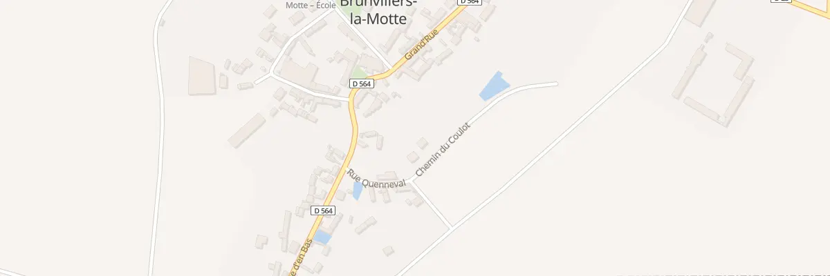 Plan du 165 Che du Coulot à Brunvillers-la-Motte