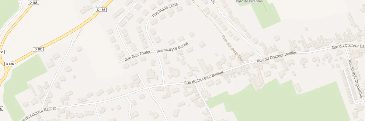 Plan du 693B Rue du Docteur Bailliet à Isbergues