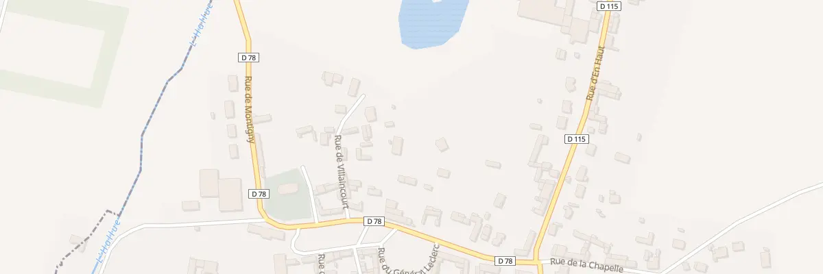 Plan du 7 Rue du Gen Leclerc à Béhencourt