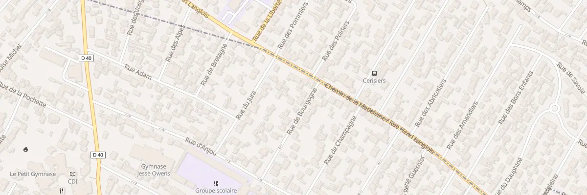 Plan du 25 Rue Bourgogne à Bobigny