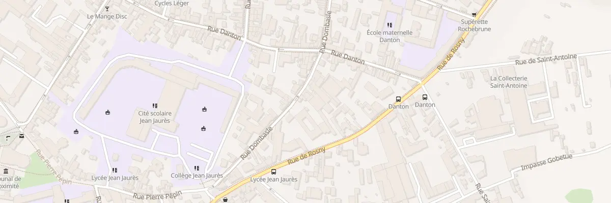 Plan du 14 Rue Dombasle à Montreuil
