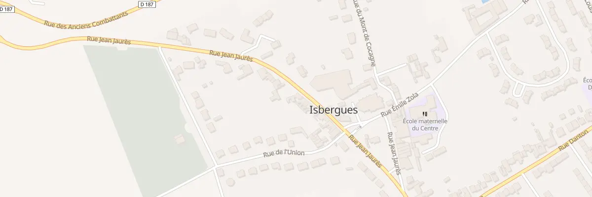 Plan du 18 Rue Jean Jaurès à Isbergues