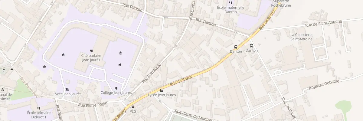 Plan du 105 Rue de Rosny à Montreuil