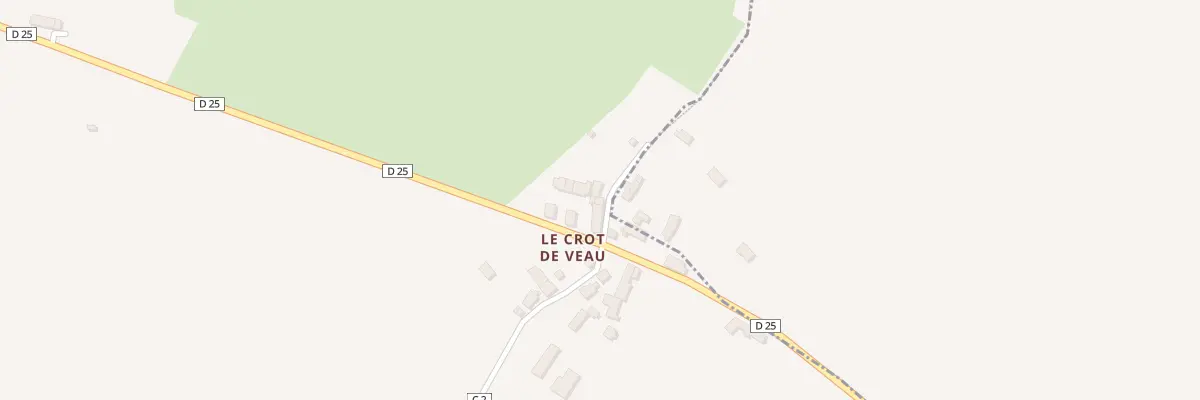 Plan du 18 Le Crot de Veaux à Quantilly