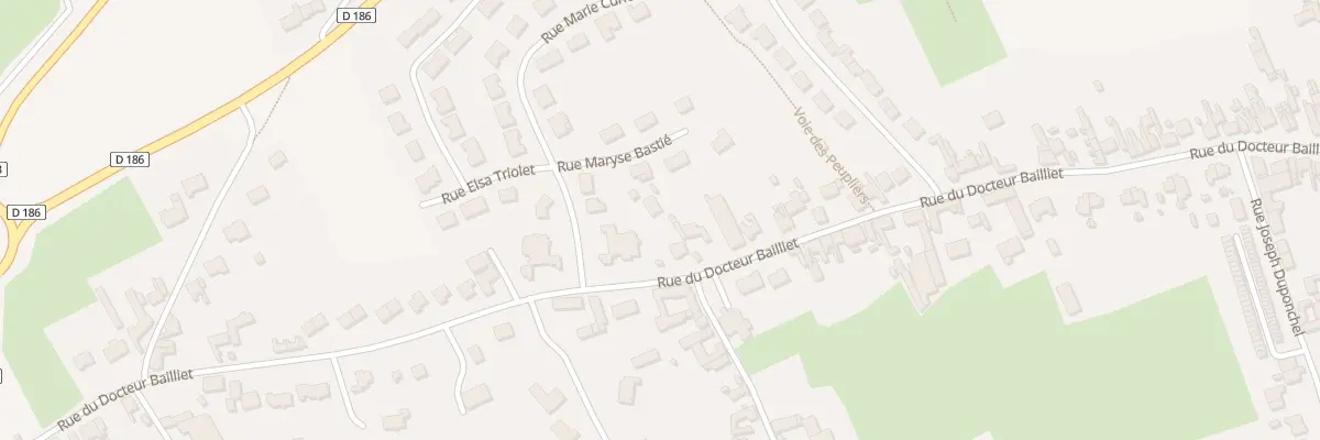 Plan du 693A Rue du Docteur Bailliet à Isbergues