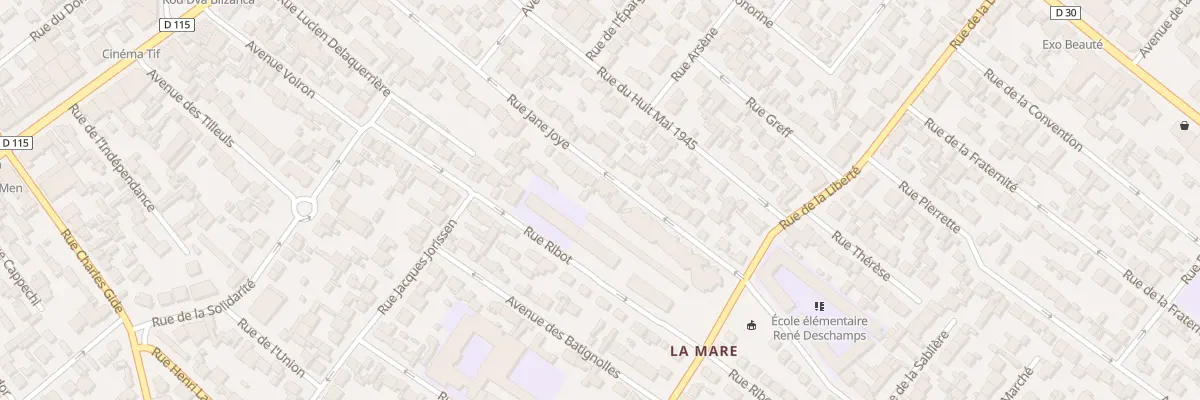 Plan du 62 Rue Jane Joye à Drancy