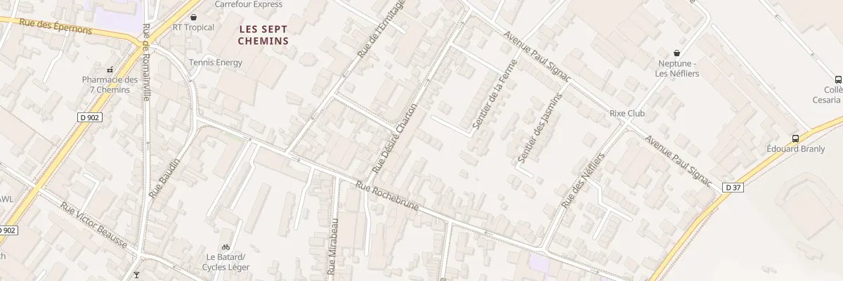 Plan du 40 Vc Str de la Ferme à Montreuil