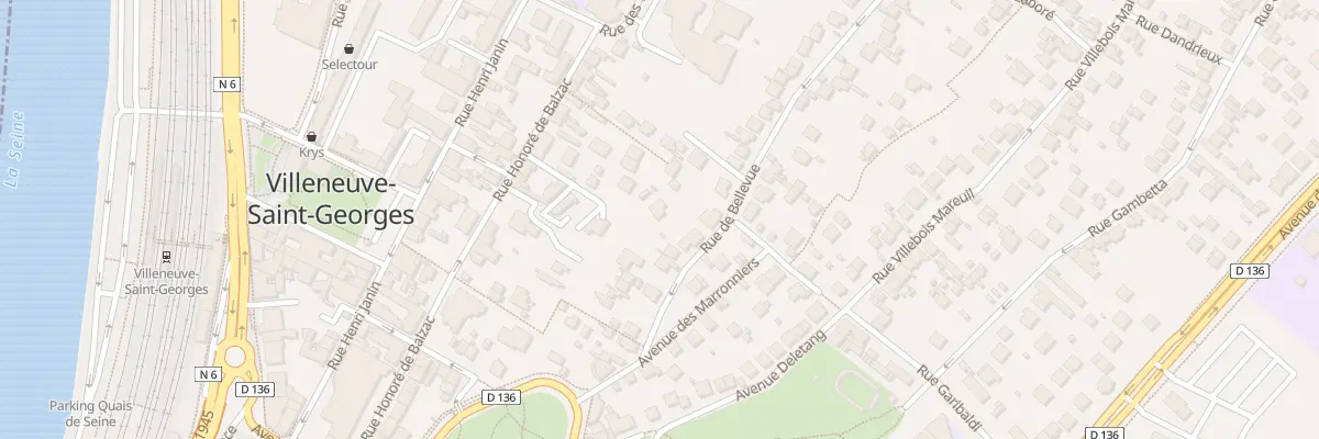 Plan du 13B Rue de Bellevue à Villeneuve-Saint-Georges