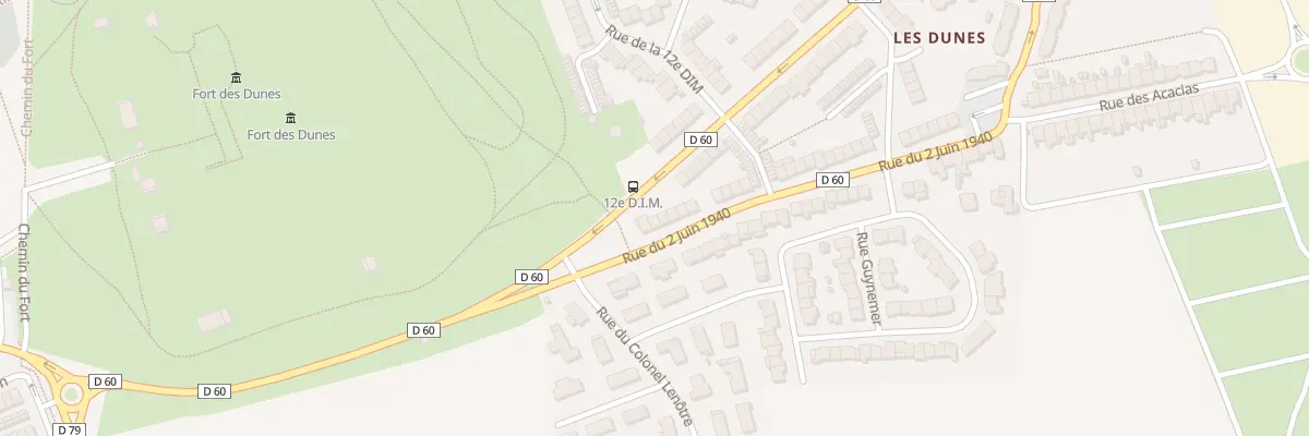 Plan du 921 Rue du 2 Juin 1940 à Leffrinckoucke