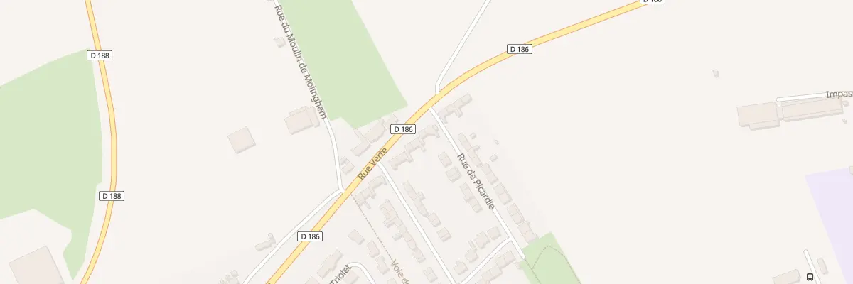Plan du 613 Rue Verte à Isbergues