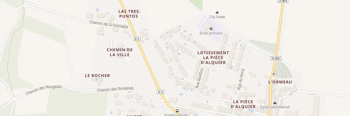 Plan du 5006 La Pièce d’Alquier à Fontiès-d’Aude