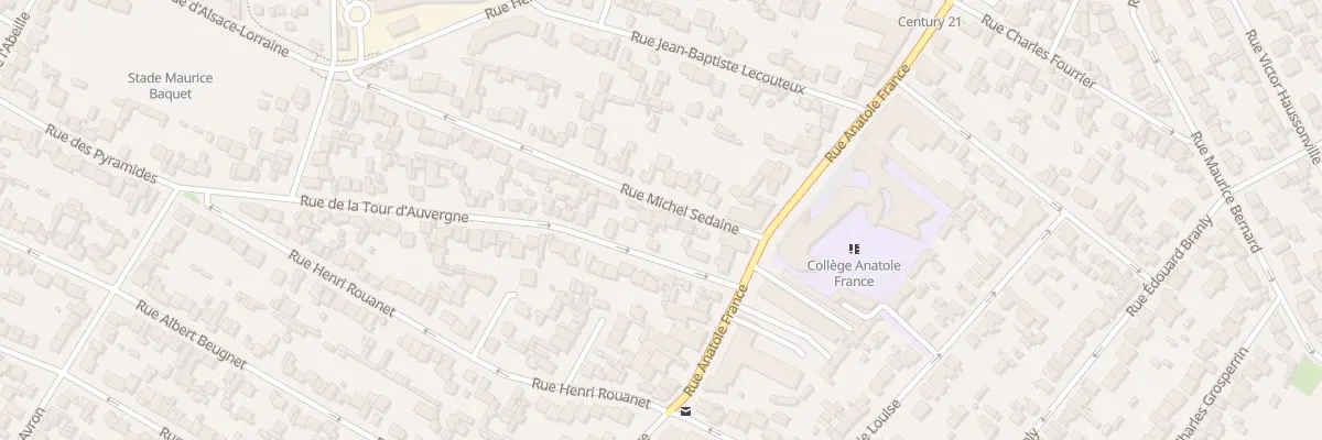 Plan du 13 Rue Sedaine à Drancy