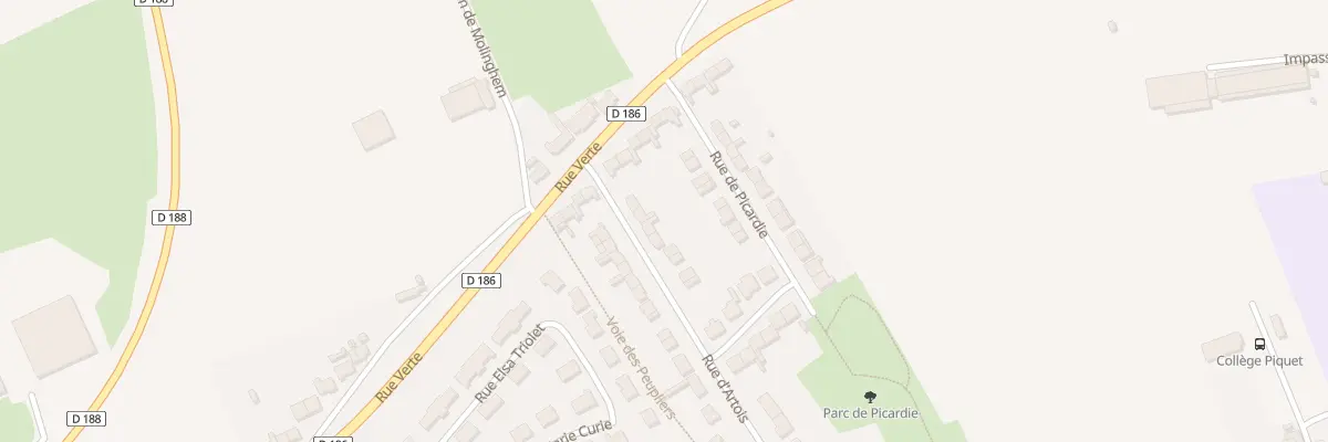 Plan du 6 Rue d’Artois à Isbergues