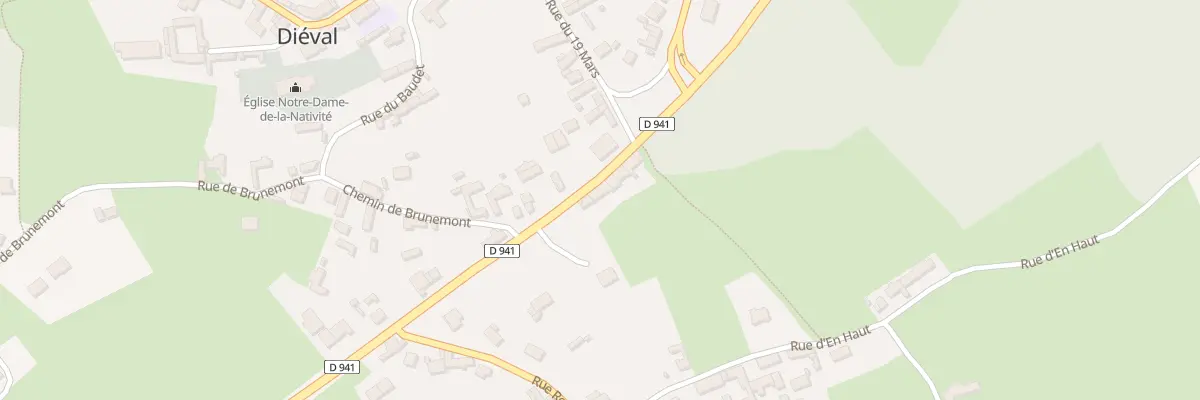 Plan du 440 D Route Departementale 941 à Diéval