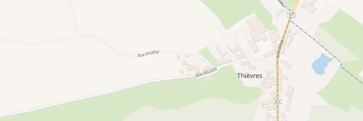 Plan du 3 Rue d’Halloy à Thièvres