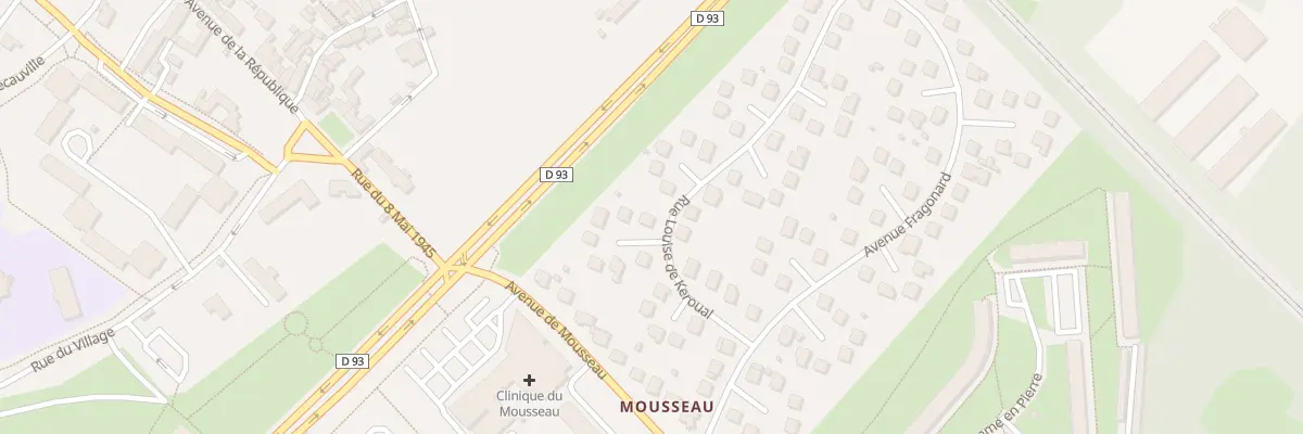 Plan du 34 Rue Louise de Keroual à Évry-Courcouronnes