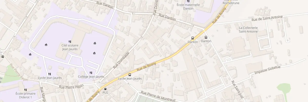 Plan du 105B Rue de Rosny à Montreuil