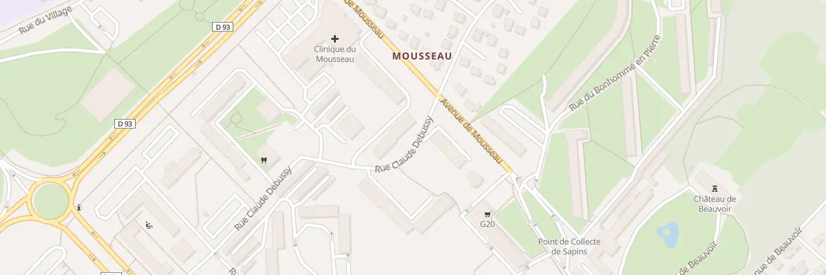 Plan du 3 Rue Claude Debussy à Évry-Courcouronnes