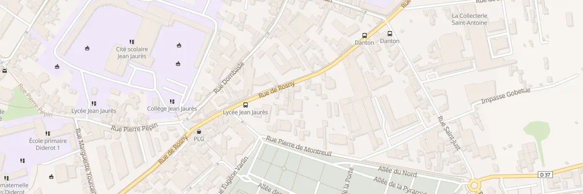 Plan du 104 Rue de Rosny à Montreuil