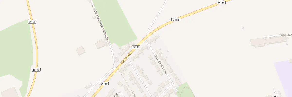 Plan du 619 Rue Verte à Isbergues