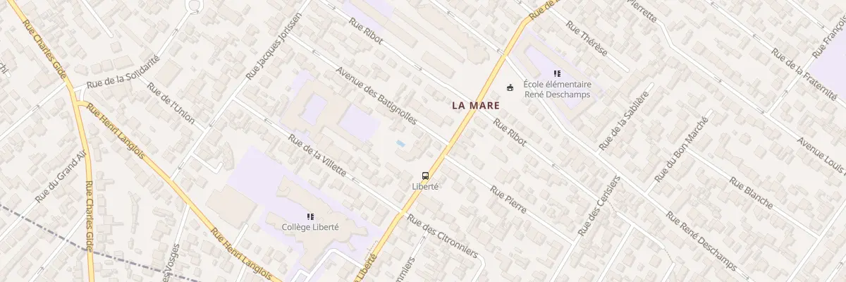 Plan du 34 Av Des Batignolles à Drancy