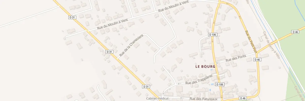 Plan du 22 Rue de la Chenevière à Plaimpied-Givaudins