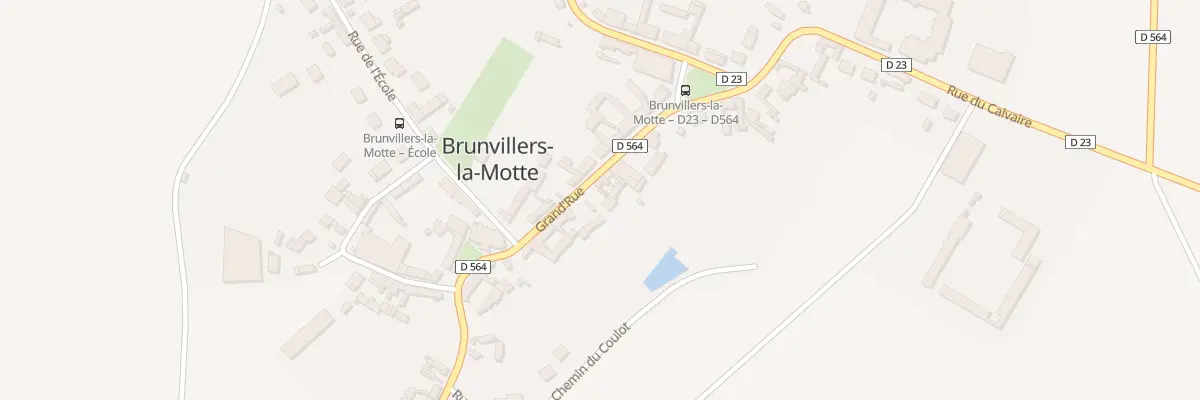 Plan du 80 Gr Grand’Rue à Brunvillers-la-Motte