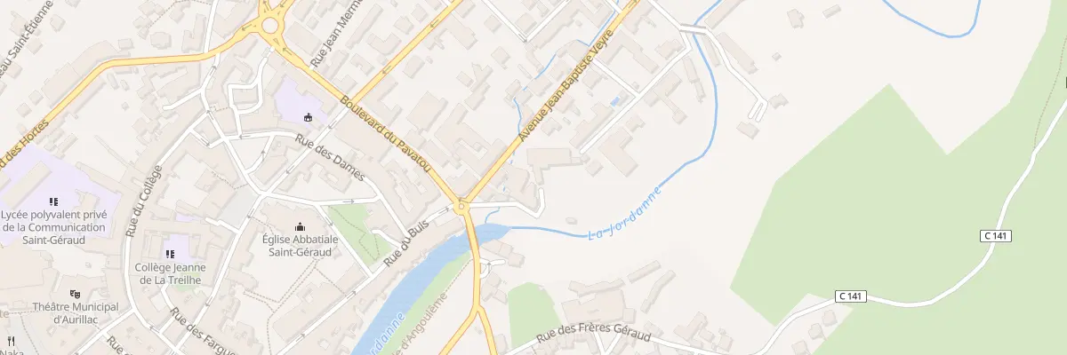 Plan du 2 Av Jean-Baptiste Veyre à Aurillac