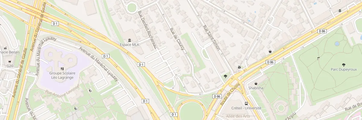 Plan du 20 Rue de Courcy à Créteil