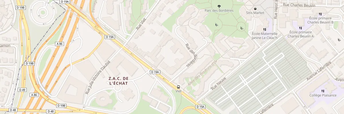 Plan du 11 Rue des Bordières à Créteil