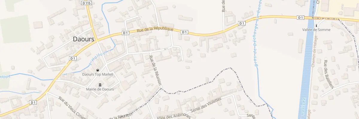 Plan du 14 Rue Neuve à Daours