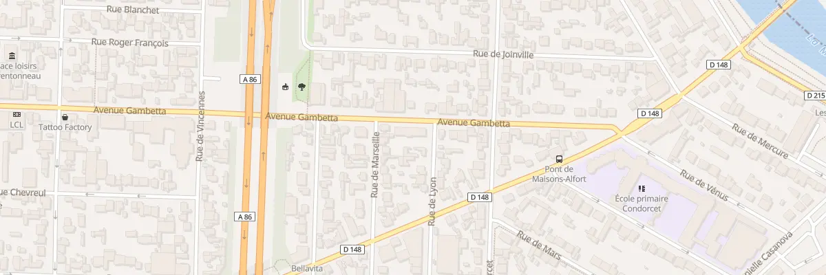Plan du 142 Av Gambetta à Maisons-Alfort