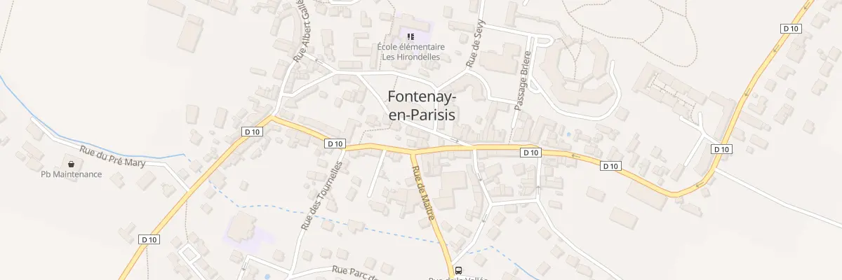 Plan du Village à Fontenay-en-Parisis